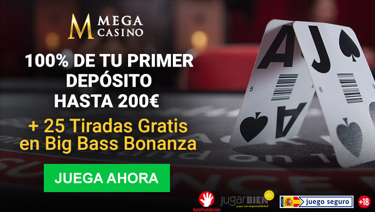 Bono del 100% Hasta 200 € y 25 Tiradas Gratis
