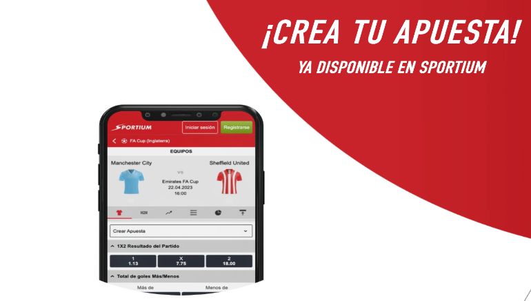 ¡Revoluciona tu experiencia de apuestas con la nueva función "Crear mi apuesta" de Sportium!