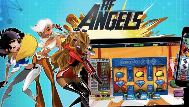 Logo de la tragamonedas digital RF Angels